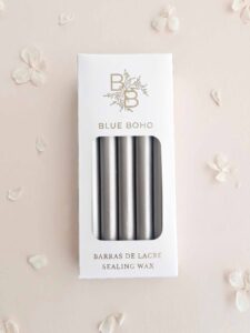 Pack de 5 barras de lacre Plata para pistola de lacre Blue Boho
