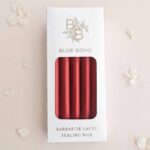 Pack di 5 barrette di ceralacca Bordeaux Perlato per pistola per ceralacca Blue Boho