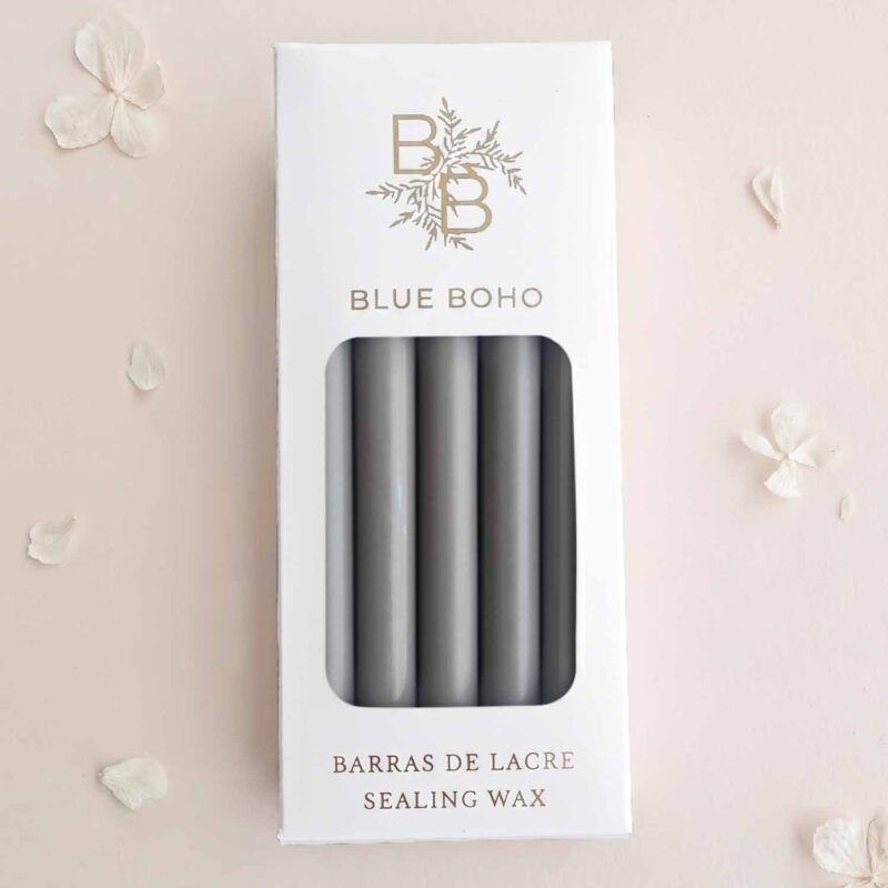 Pack de 5 barras de lacre Gris Plomo para pistola de lacre Blue Boho
