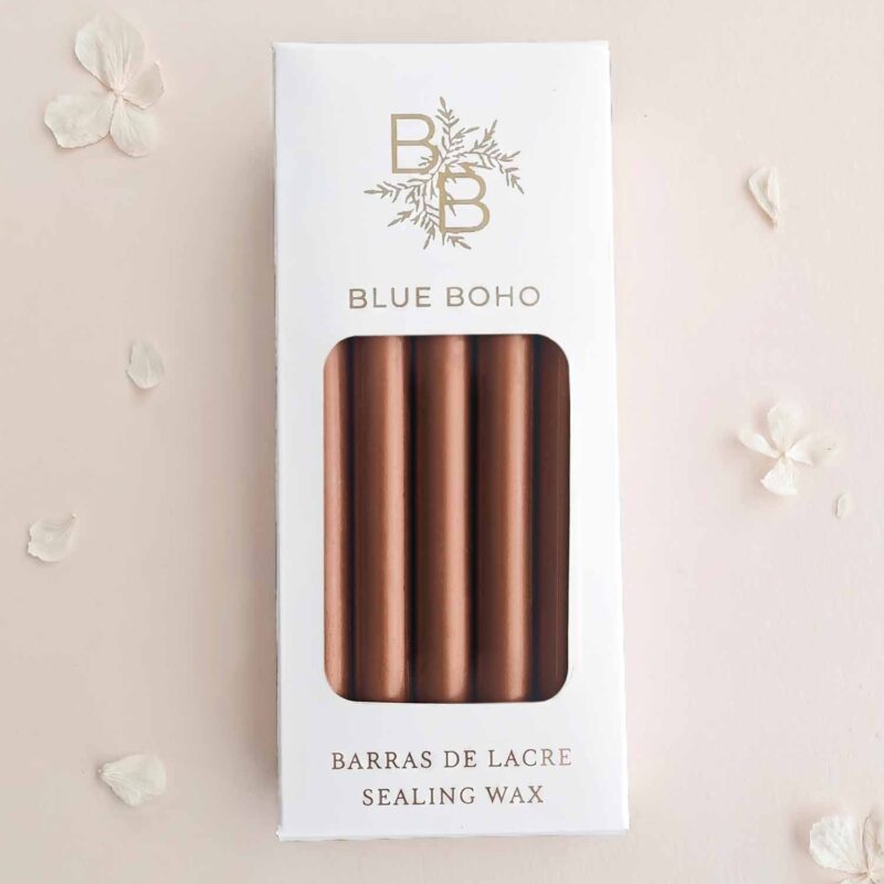 Pack de 5 barras de lacre Bronce para pistola de lacre Blue Boho