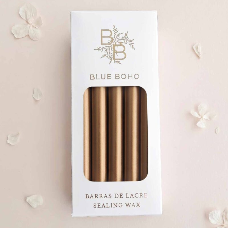 Pack de 5 barras de lacre Oro Viejo para pistola de lacre Blue Boho
