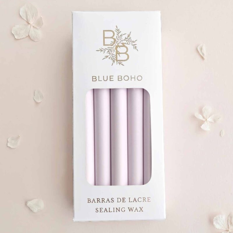 Pack de 5 barras de lacre Lila Mate para pistola de lacre Blue Boho