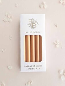 Pack de 5 barras de lacre Oro Champagne para pistola de lacre Blue Boho