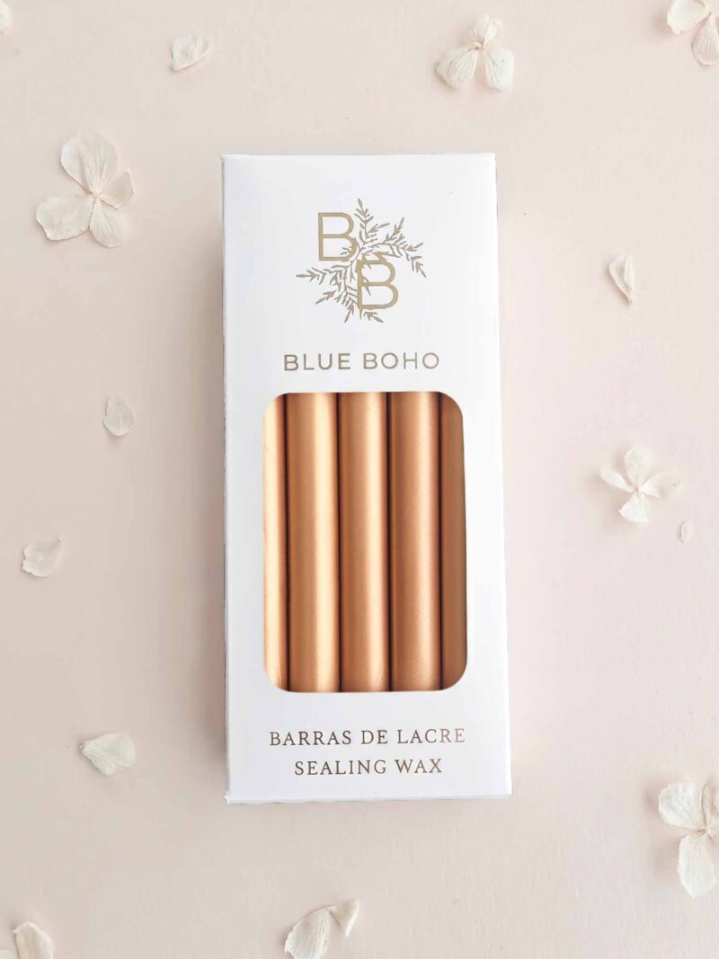 Pack da 5 barrette di ceralacca Oro Champagne per pistola per ceralacca Blue Boho