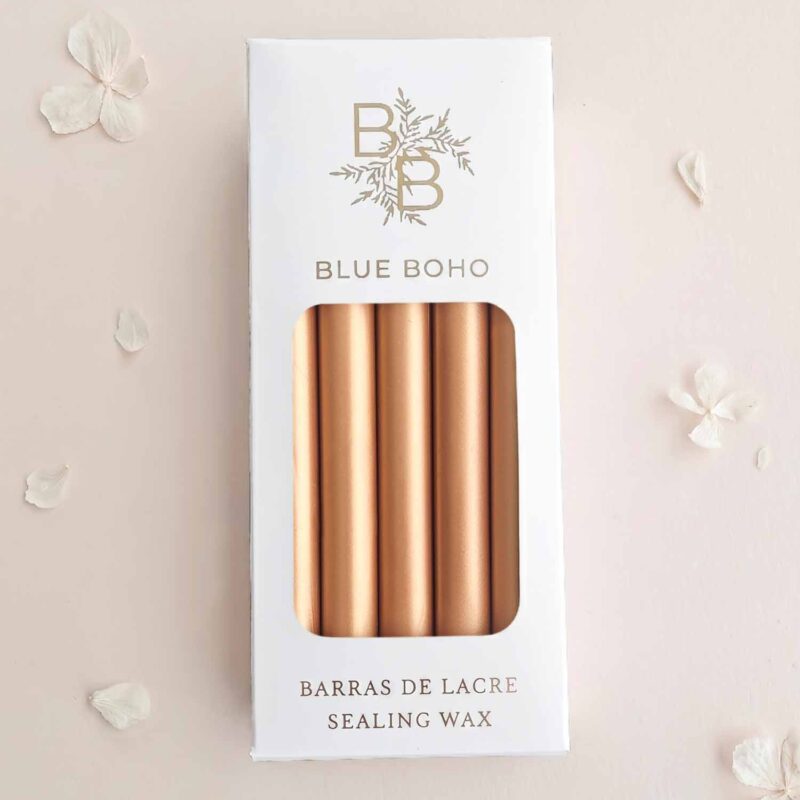 Pack da 5 barrette di ceralacca Oro Champagne per pistola per ceralacca Blue Boho