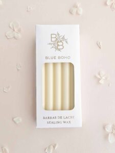 Pack da 5 barrette di ceralacca trasparente Velo per pistola per ceralacca Blue Boho