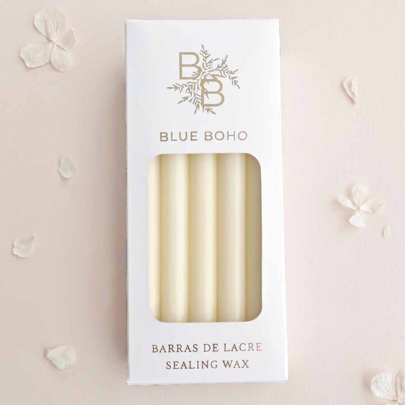 Pack da 5 barrette di ceralacca trasparente Velo per pistola per ceralacca Blue Boho