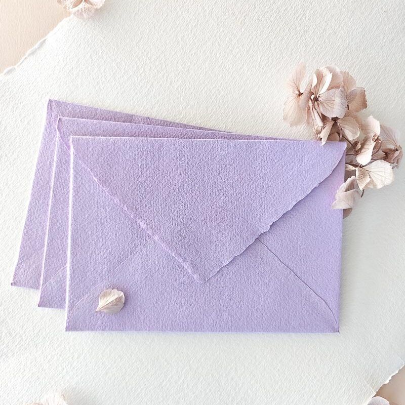 Sobres Artesanales Lavender - Pack 10 unidades