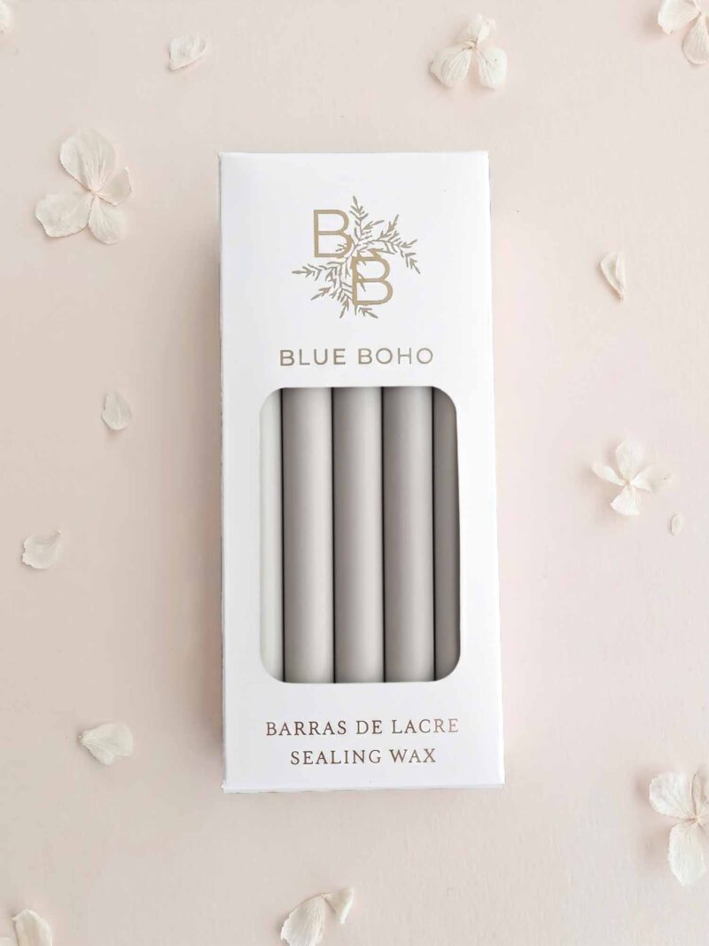 Pack de 5 barras de lacre Gris Niebla para pistola de lacre Blue Boho