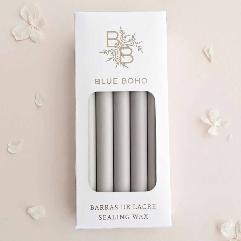 Pack de 5 barras de lacre Gris Niebla para pistola de lacre Blue Boho