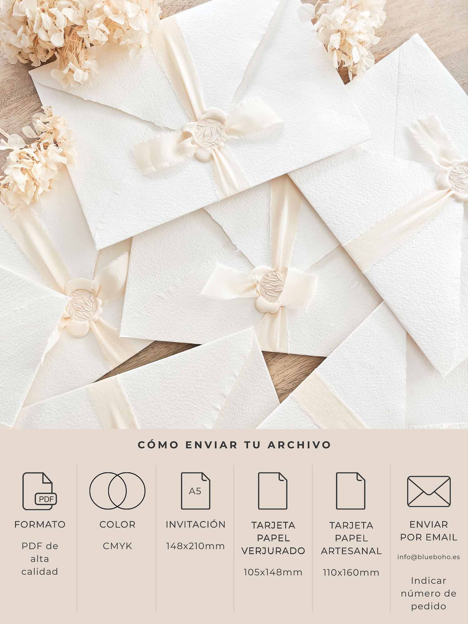 Servicio de impresión de invitaciones de boda
