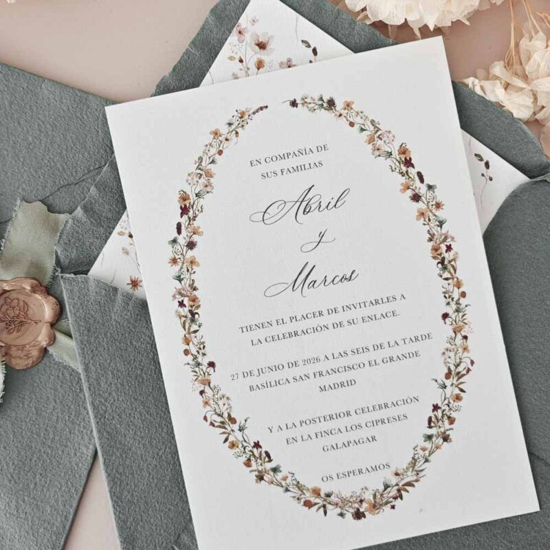 Muestras invitaciones de boda