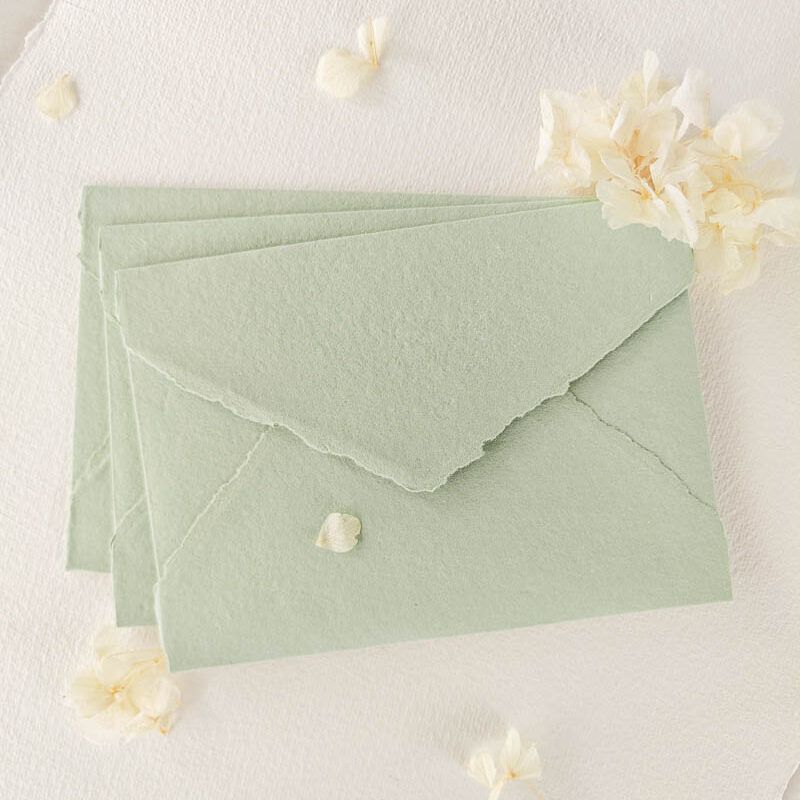 Buste artigianali Velvet Matcha - Confezione da 10 unità
