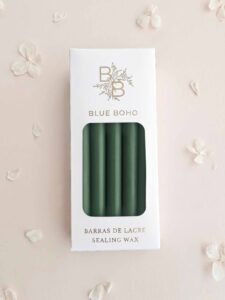 Pack de 5 barras de lacre Secuoya mate para pistola de lacre Blue Boho