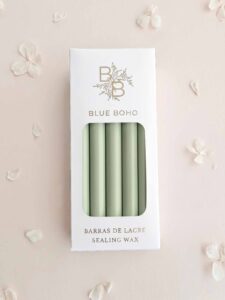 Pack da 5 barrette di ceralacca verde Succulenta opaco per pistola per ceralacca Blue Boho