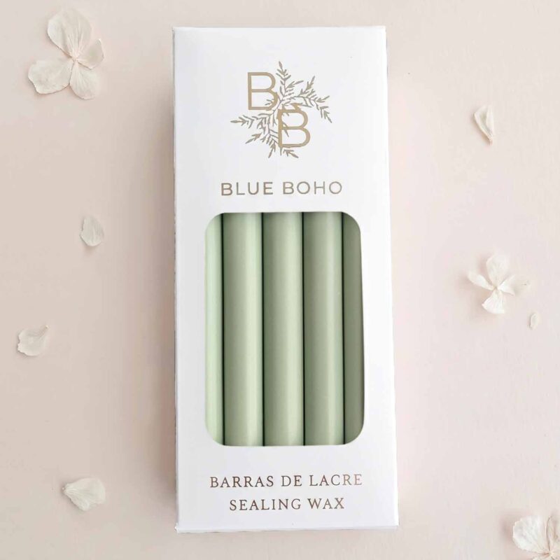 Pack da 5 barrette di ceralacca verde Succulenta opaco per pistola per ceralacca Blue Boho