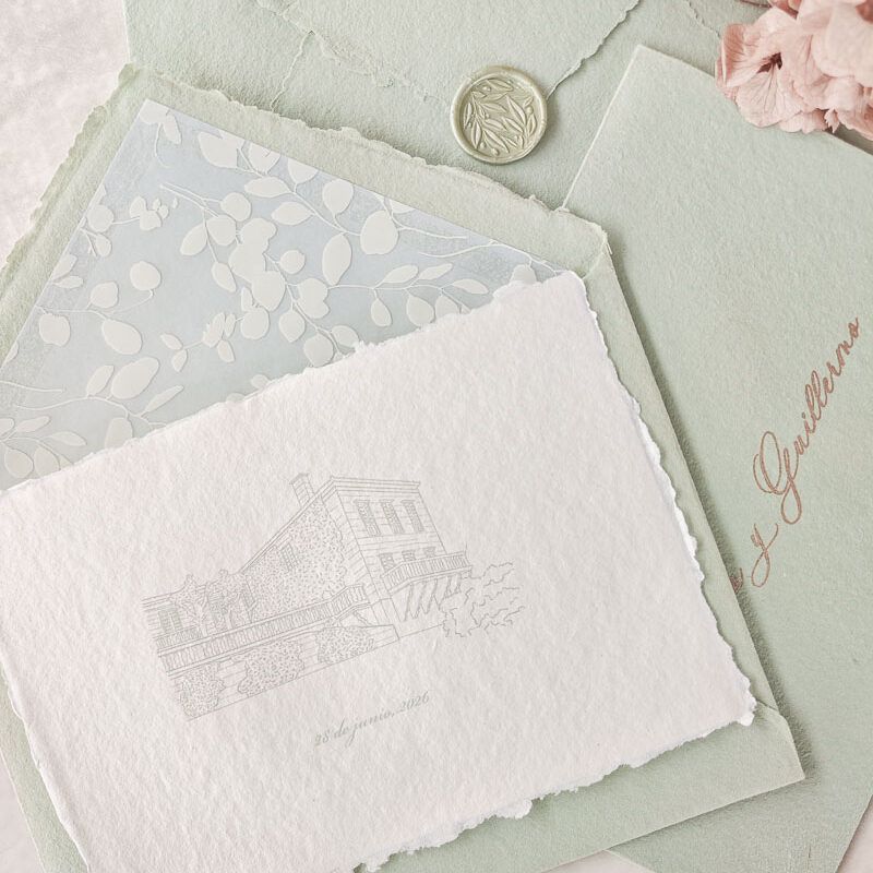 invitacion_boda_clasica_edificio_bianca_artesanal_verde