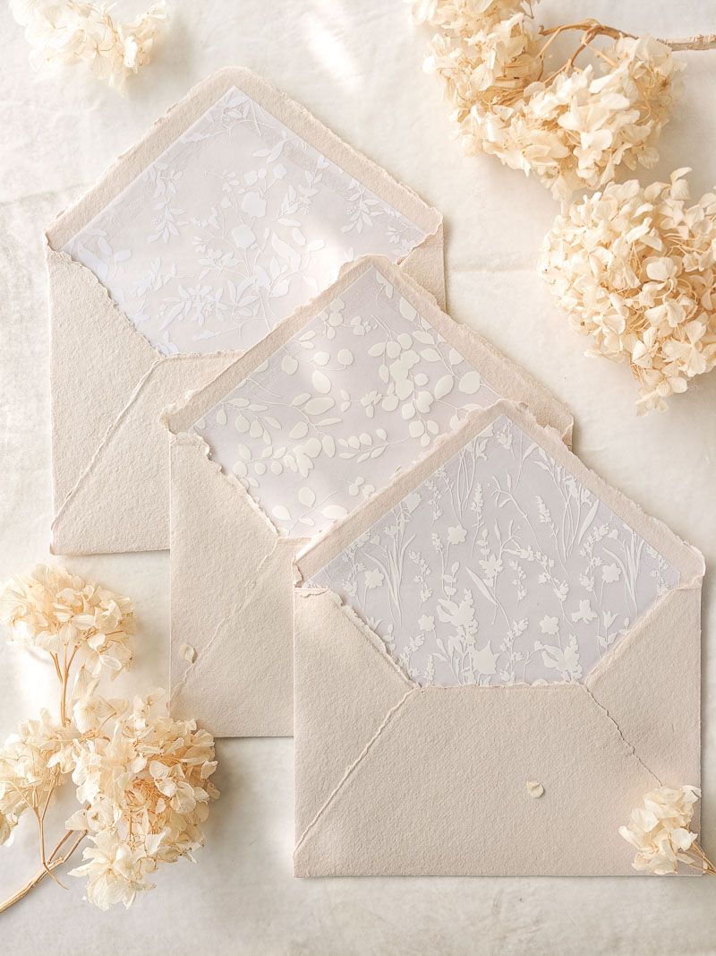 Invitación de boda con forro Vellum - Bianca