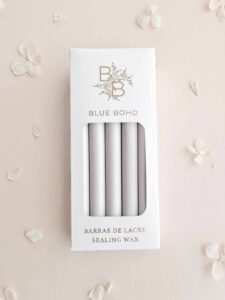 Pack de 5 barras de lacre Bruma mate para pistola de lacre Blue Boho