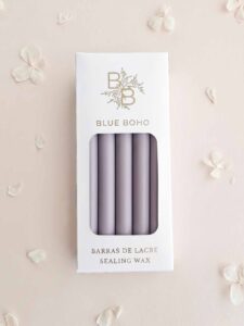 Pack da 5 barrette di ceralacca Grigio lavanda opaco per pistola per ceralacca Blue Boho