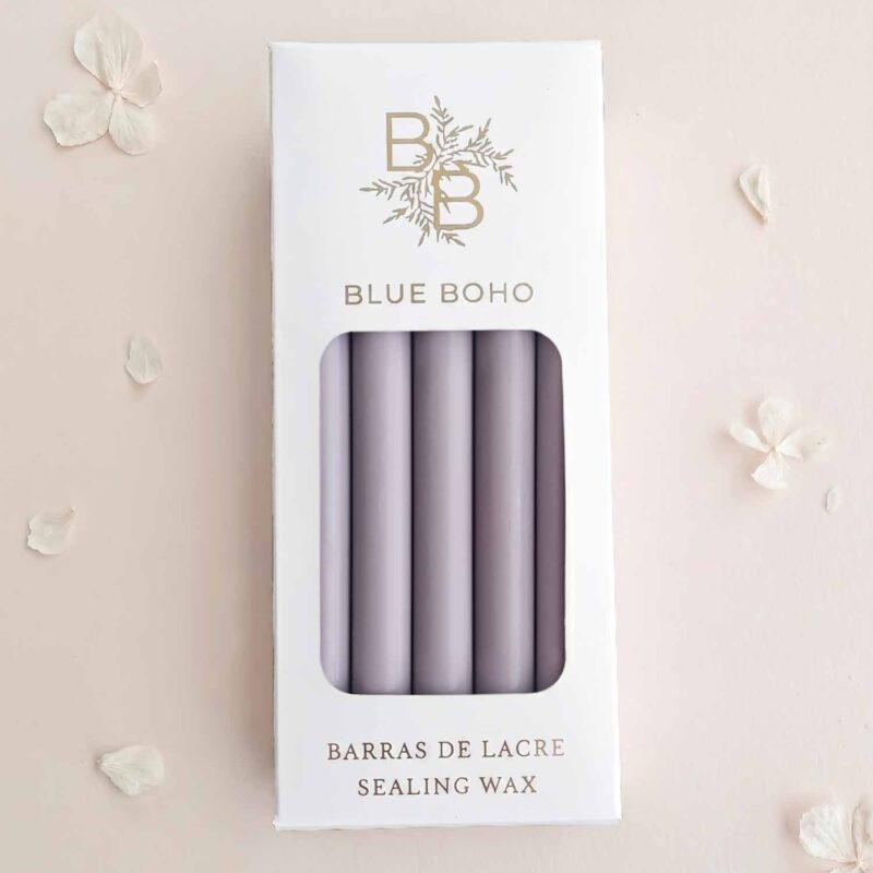 Pack da 5 barrette di ceralacca Grigio lavanda opaco per pistola per ceralacca Blue Boho