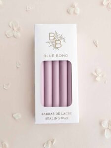 Pack de 5 barras de lacre Malva mate para pistola de lacre Blue Boho