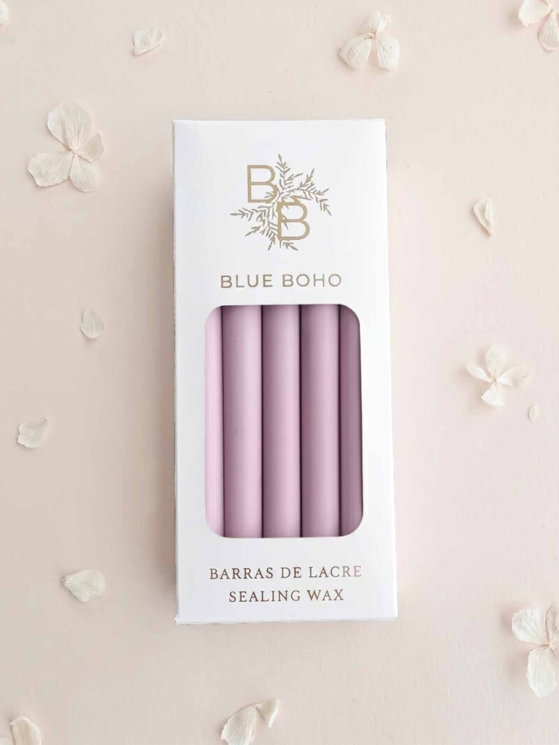 Pack da 5 barrette di ceralacca Malva opaco per pistola per ceralacca Blue Boho