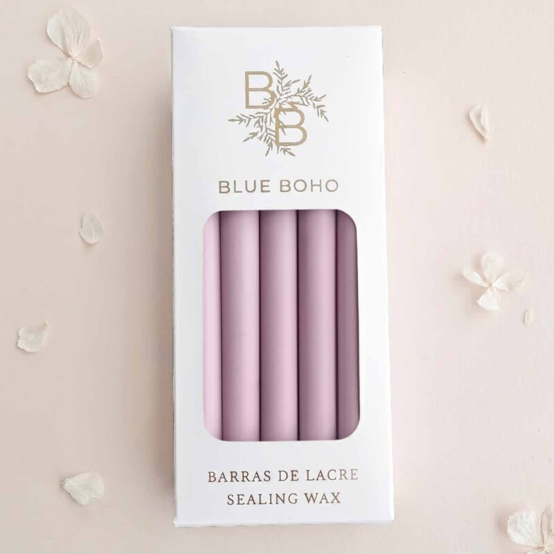 Pack da 5 barrette di ceralacca Malva opaco per pistola per ceralacca Blue Boho