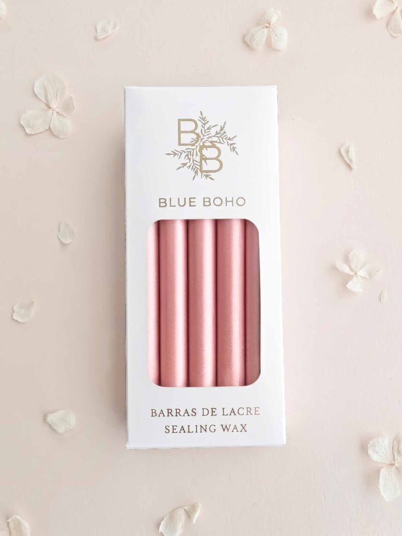 Pack de 5 barras de lacre Rose Perla para pistola de lacre Blue Boho