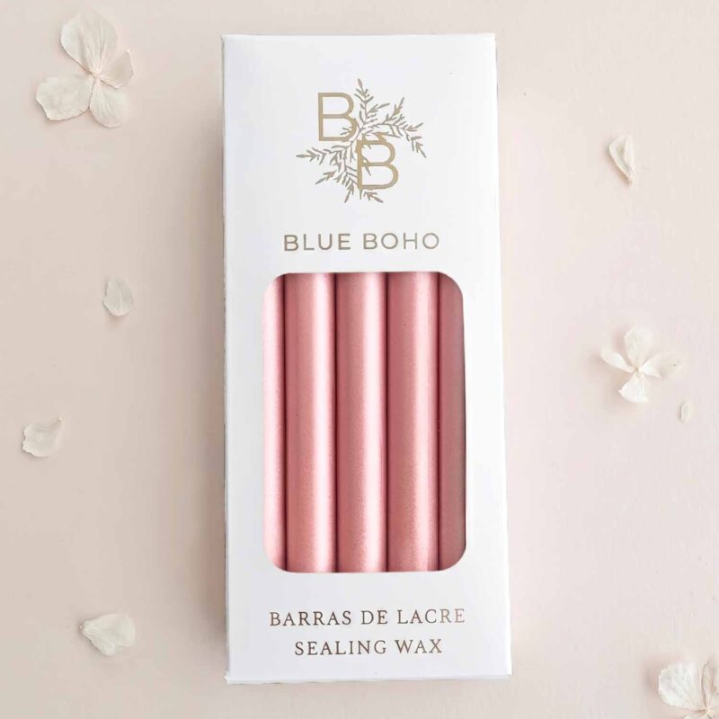 Pack de 5 barras de lacre Rose Perla para pistola de lacre Blue Boho