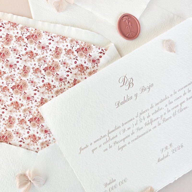 Invitación Dahlia