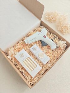 Kit de lacre para invitaciones de boda con pistola, sello y barras