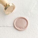 Sigillo in ceralacca design conchiglia con rilievo speciale 3D